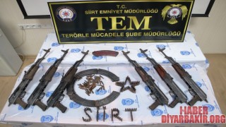 Siirt'te PKK'lılara Ait Çok Saydı Mühimmat Ele Geçirildi
