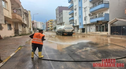 Cizre’de 71 Konuttan Su Tahliye Edildi 22 Cadde Temizlendi