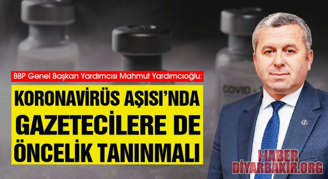 Koronavirüs Aşısı’nda Gazetecilere Öncelik Tanınmalı