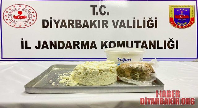 Yoğurt Kovasında Toz Esrar Ele Geçirildi