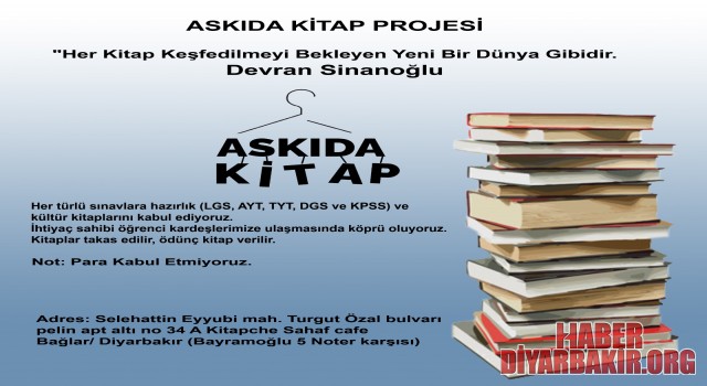 Haberdiyarbaki.Org'tan Askıda Kitap Projesine Destek