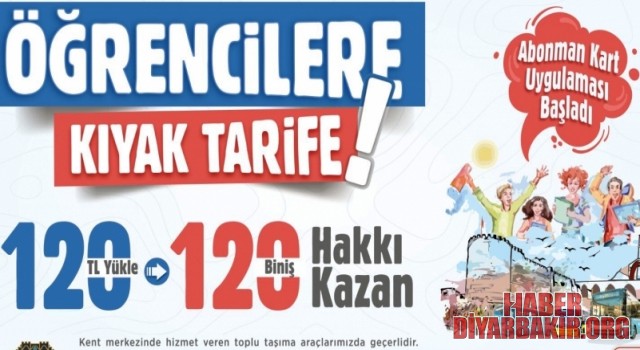 Öğrencilere Abonman Kart Uygulaması Başladı