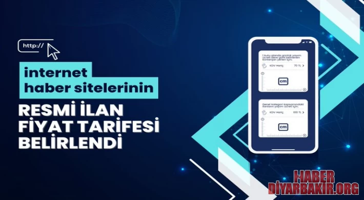 İnternet Haber Sitelerinin Resmi İlan Fiyat Tarifesi Belirlendi