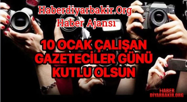 10 Ocak Çalışan Gazeteciler Günü Kutlu Olsun