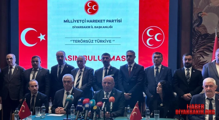 MHP Diyarbakır İl Başkanlığı Basın Toplantısında Buluştu