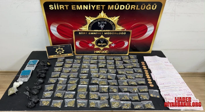 Siirt’te Uyuşturucu Operasyonu 2 Şüpheli Yakalandı