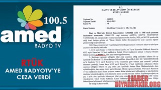 RTÜK'ten Amed Radyo Tv'ye Ceza!