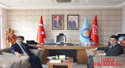 (BİK) Diyarbakır Şube Müdürü Kutay’dan Rektör Karakoç’a Ziyaret