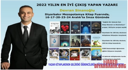 Diyarbakır”lı Yazar Sinanoğlu Diyarbakır Kitap Fuarında