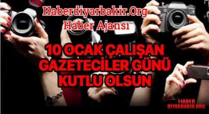 10 Ocak Çalışan Gazeteciler Günü Kutlu Olsun
