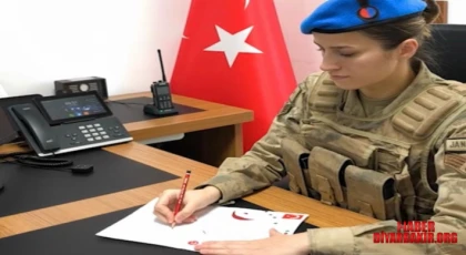 Siirt’teki Jandarmaya Duygulandıran Mektup